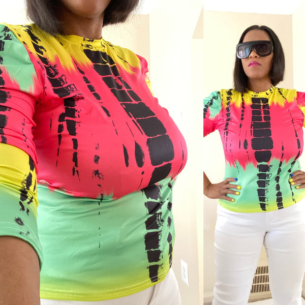 Tie - Dyed Long Sleeve Shirt