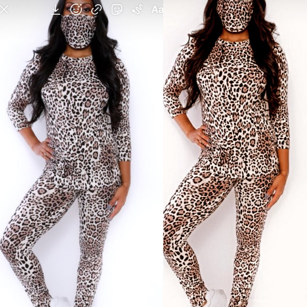 Cheetah Lax Leggings Set